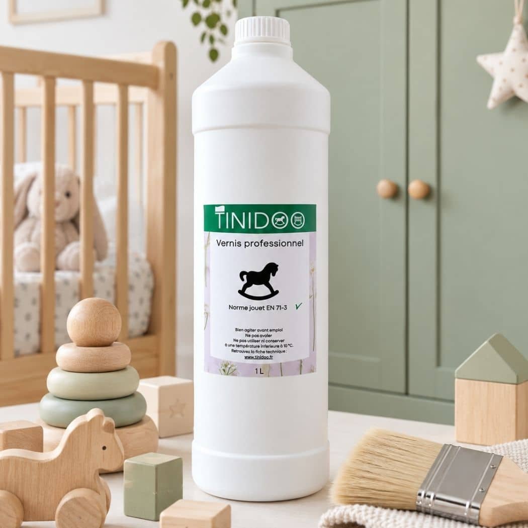 vernis pour meuble bébé et jouets en bois