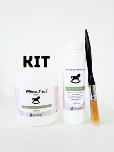 kit pittura vernice spazzola