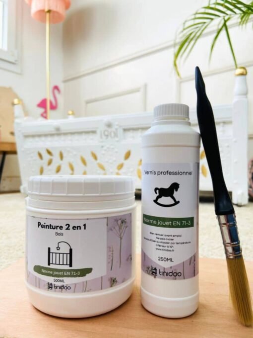 peinture vernis pour peindre berceau bebe ancien