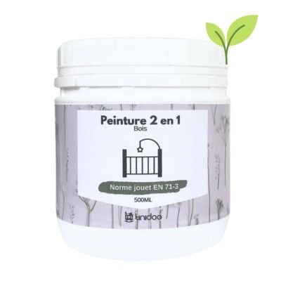 pot peinture 500ml blanc norme jouet tinidoo
