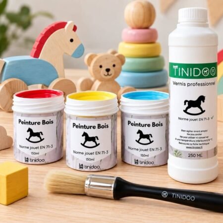 peintures primaires pour jouets en bois