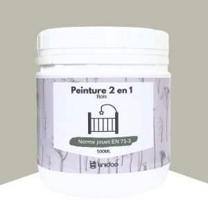 peinture gris clair pour meuble en bois