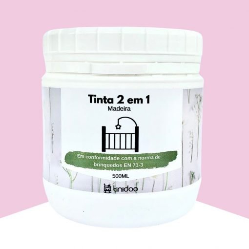 Tinta para brinquedos e mobiliário de bebé 500ML/1L Rosa