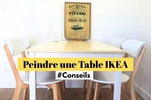 peindre une table Ikea