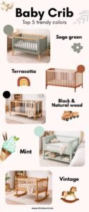 baby crib trendy colors infographic