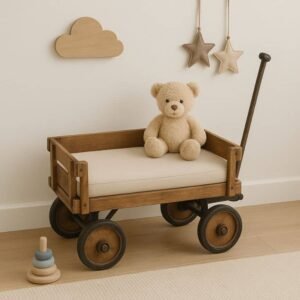 banc enfant chariot bois