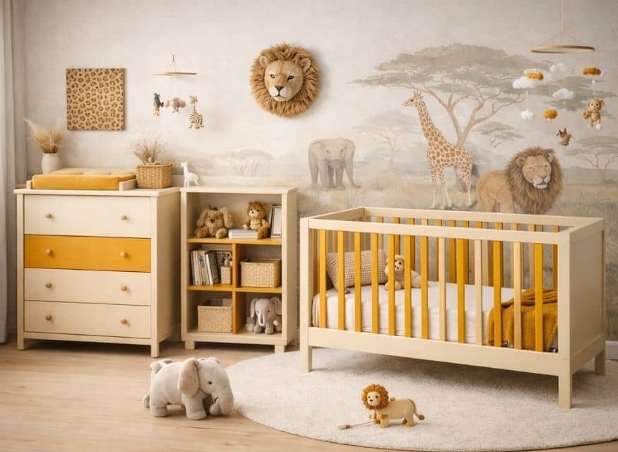 chambre bébé savane