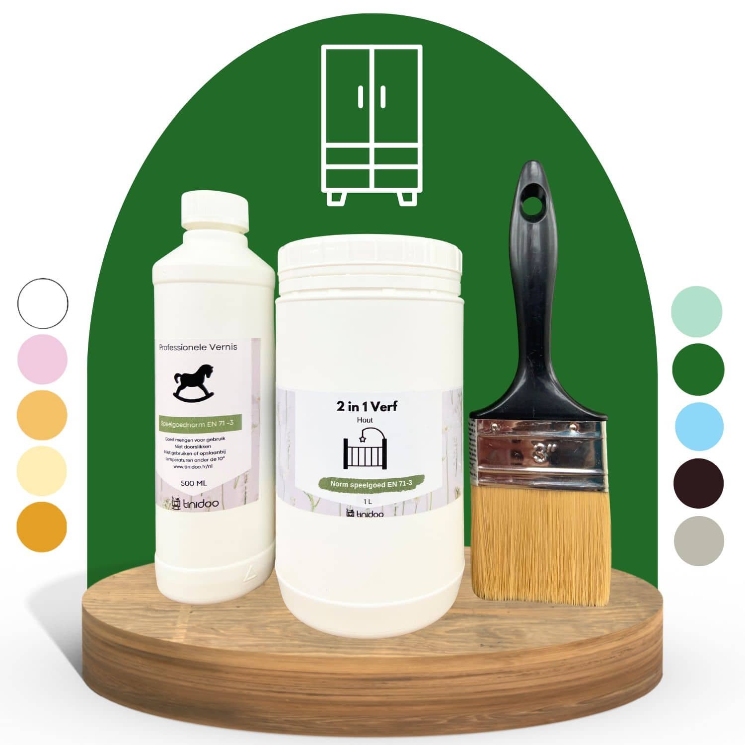 Babykledingkastverf speelgoedstandaard 71-3