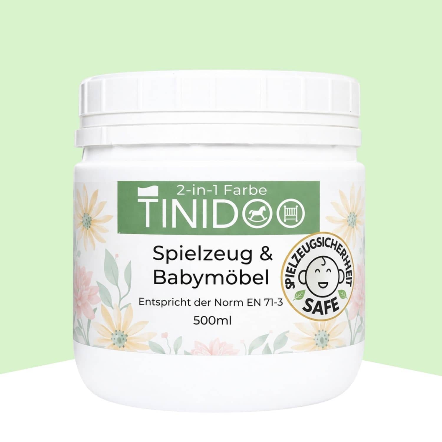 Hellgrüne Farbe für Babymöbel