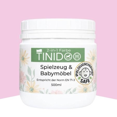 2-in-1 Rosa Farbe für Babymöbel 500ml/1L