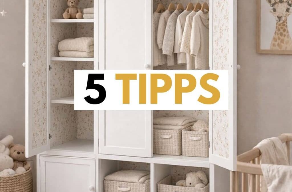 5 Tipps, um einen Baby-Kleiderschrank zu streichen (DIY)