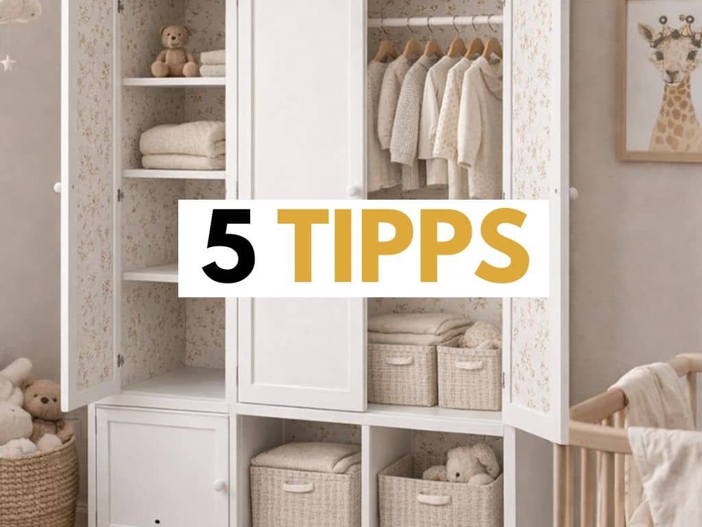 5 Tipps, um einen Baby-Kleiderschrank zu streichen