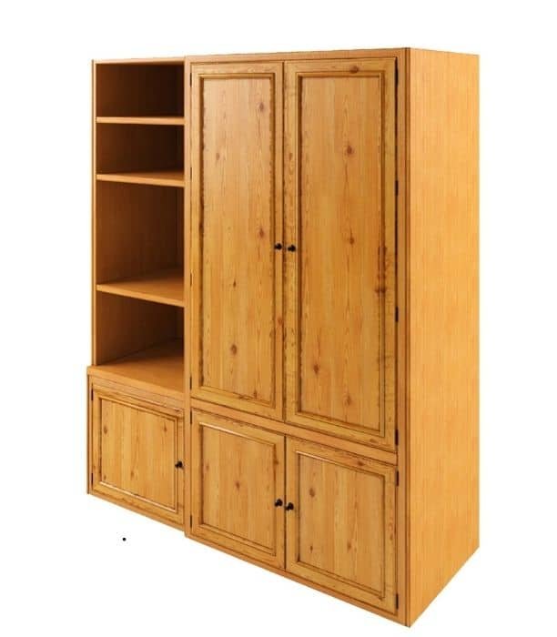 armoire en bois brut