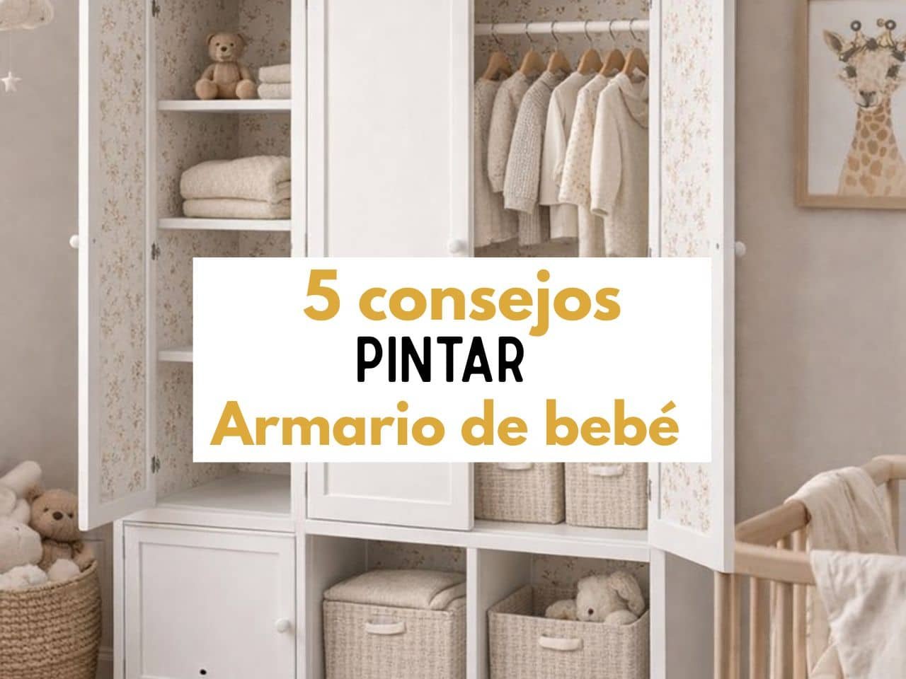 5 consejos para pintar un armario de bebé