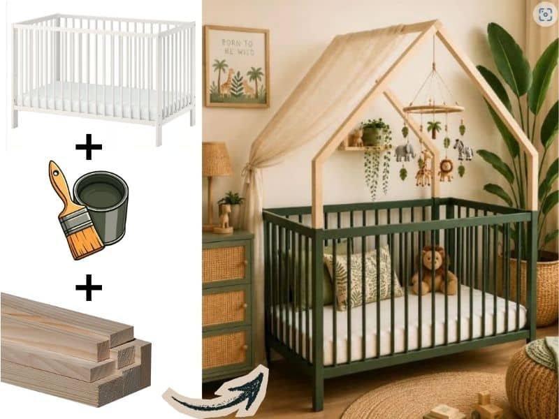 Gulliver crib makeover