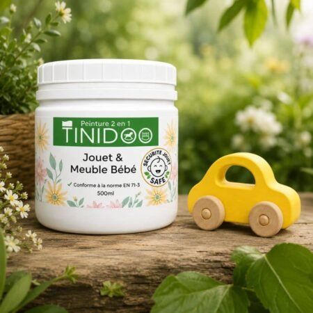 peinture jaune pour jouet et meuble bébé