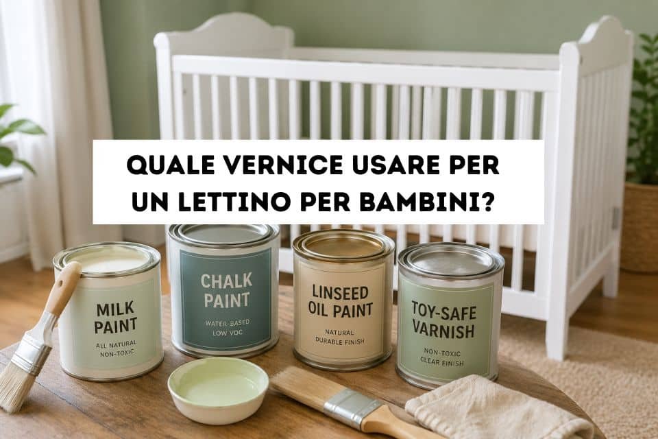 Quale vernice usare per un lettino per bambini?