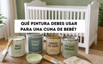 ¿Qué pintura debes usar para una cuna de bebé?