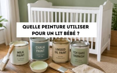 Quelle peinture utiliser pour un lit bébé ? (Guide complet)