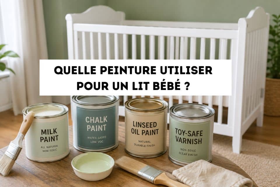 Quelle peinture utiliser pour un lit bébé ? (Guide complet)