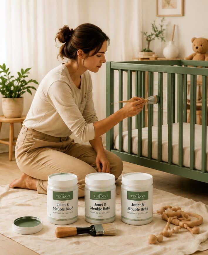 kit peinture pour meuble bébé