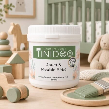 peinture meuble bébé vert sauge