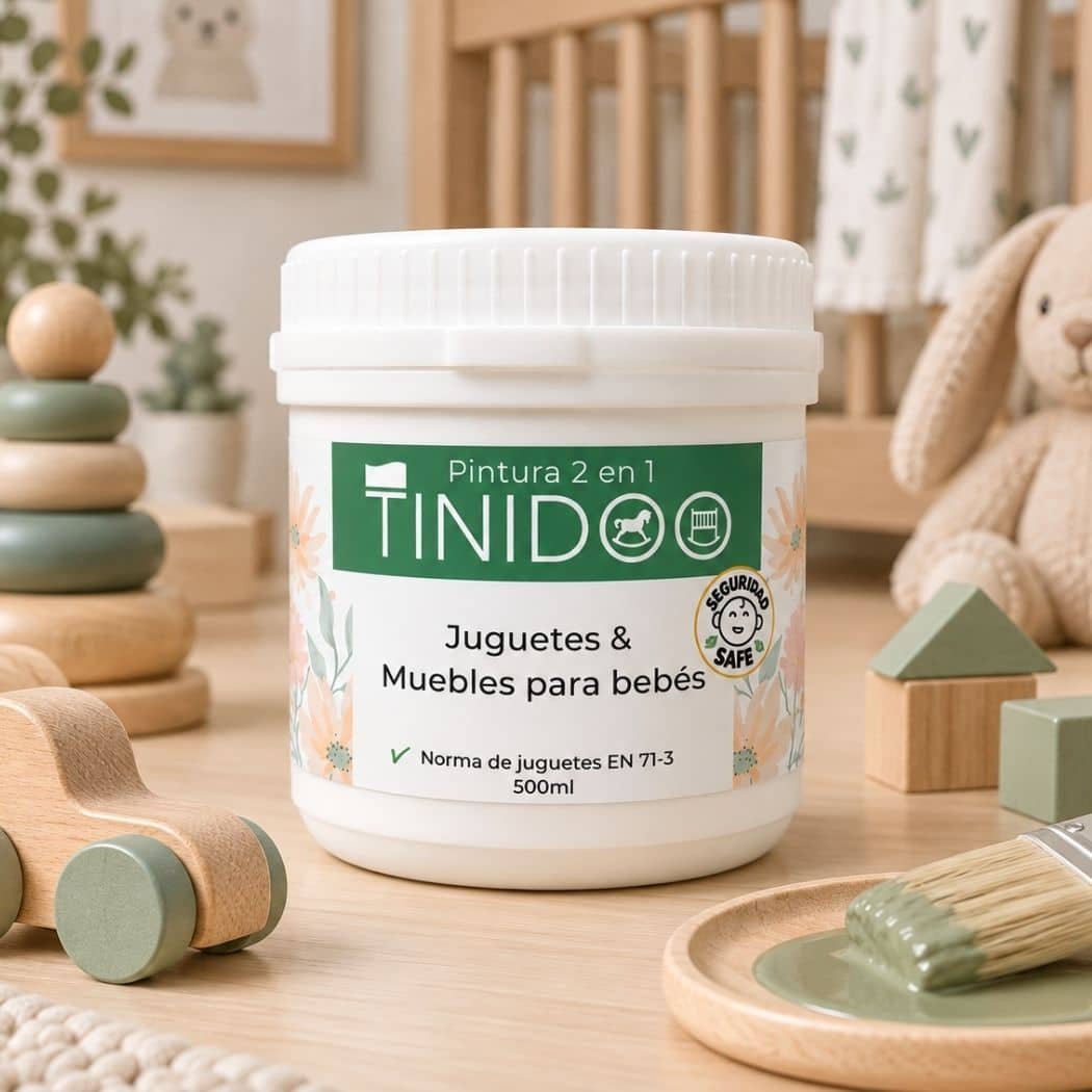 pintura verde salvia para mueble bebe