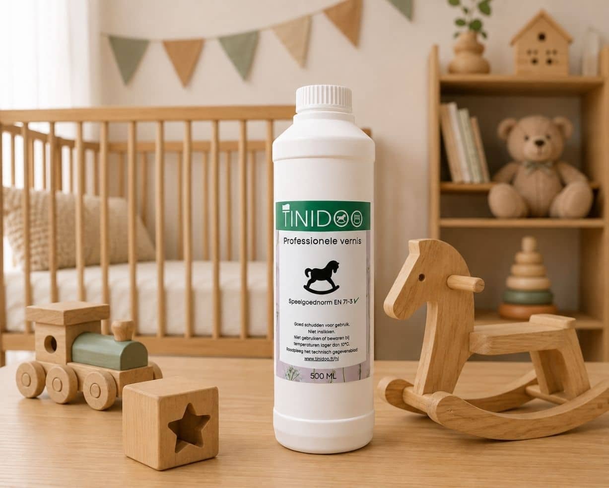Vernis voor houten speelgoed en babymeubels